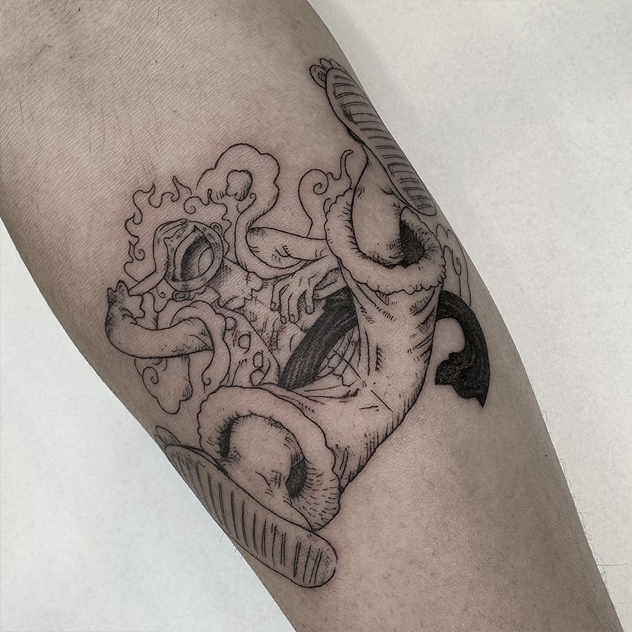 Tatuaje Luffy One Piece Anime