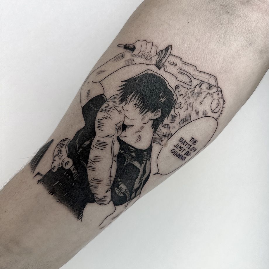 Tatuaje Toji Anime Jujutsu Kaisen